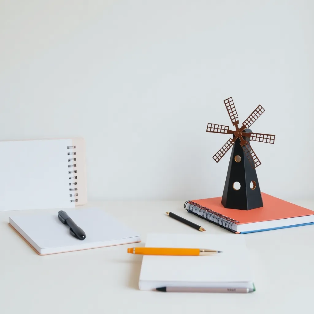 Productiviteitsfilosofie visualisatie met Nederlandse elementen