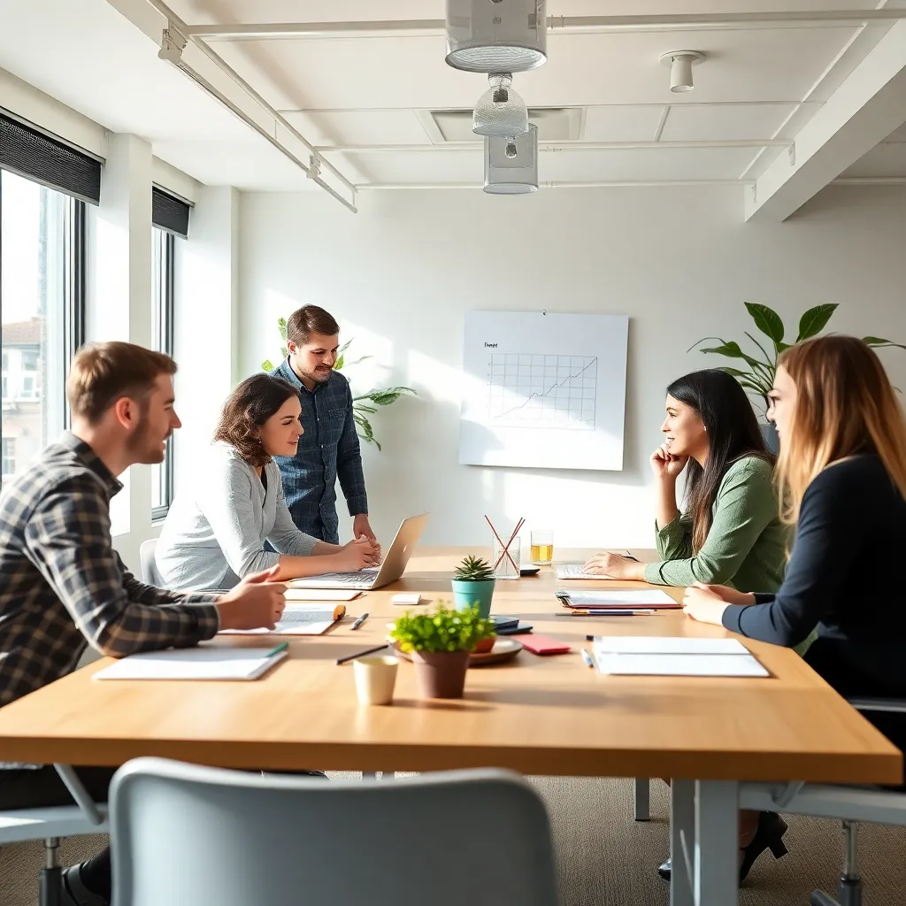Deelnemers werken samen tijdens een productiviteitsworkshop in Amsterdam