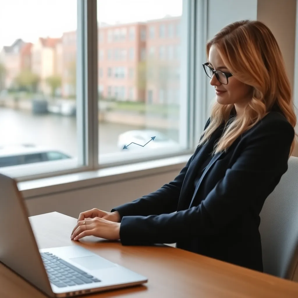 Nederlandse professional die digitale productiviteitstools gebruikt