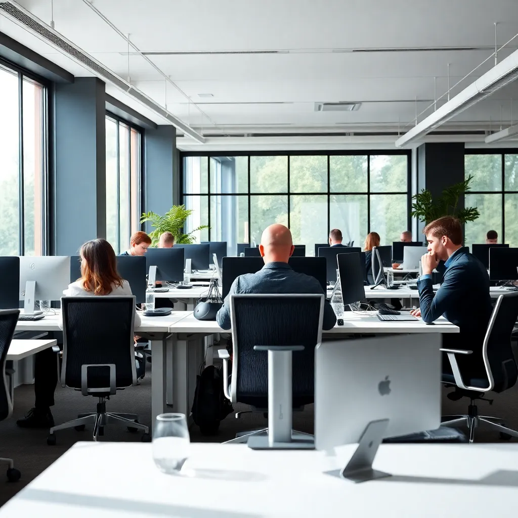 Nederlands team in vergadering met agile bord op achtergrond